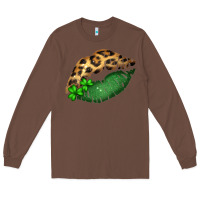 Chestnut St. Patricks Day Leopard Lips Long Sleeve Tee - Bettercallsaul