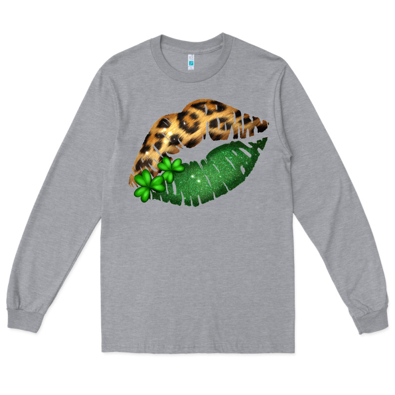 St. Patricks Day Leopard Lips Long Sleeve Tee by Bettercallsaul | Teevron