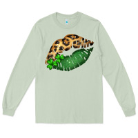 Matcha St. Patricks Day Leopard Lips Long Sleeve Tee - Bettercallsaul