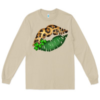 Mushroom St. Patricks Day Leopard Lips Long Sleeve Tee - Bettercallsaul