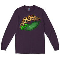 Plum St. Patricks Day Leopard Lips Long Sleeve Tee - Bettercallsaul
