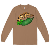 Toasted Coconut St. Patricks Day Leopard Lips Long Sleeve Tee - Bettercallsaul