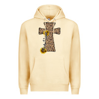 Pina Colada he is risen leopard cross Premium Hoodie - JahusDesignShop