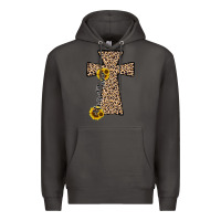Smoke he is risen leopard cross Premium Hoodie - JahusDesignShop