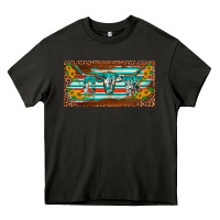 Western Howdy Cowgirl Leopard Serape   License Plate Template Heavy Core Tee | Teevron