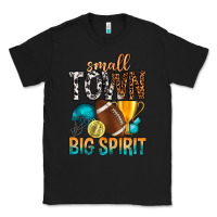 Black Small Town Big Spirit Classic Tee - BundleAndBundleShop