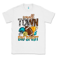 White Small Town Big Spirit Classic Tee - BundleAndBundleShop