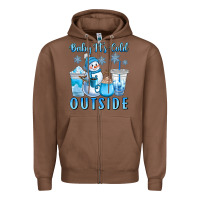 Chestnut baby it's cold outside Zipper Hoodie - CowGirlArtShop