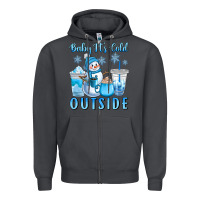 Smoke baby it's cold outside Zipper Hoodie - CowGirlArtShop