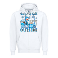 White baby it's cold outside Zipper Hoodie - CowGirlArtShop
