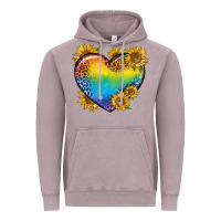 Vintage Zinc Pride Heart And Sunflower Vintage Hoodie - BundleAndBundleShop