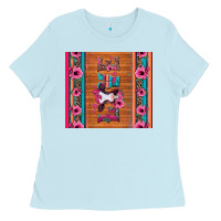 Baby Blue love baby calf valentine's day Ladies Tee - Jasminsmagicworld