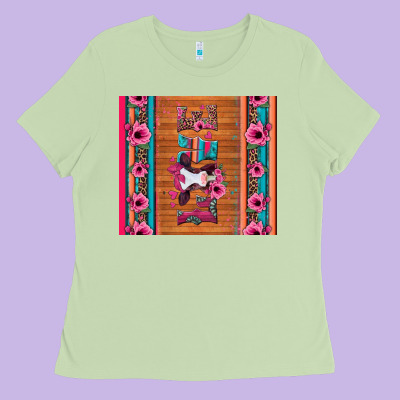 Love Baby Calf Valentine's Day Ladies Tee Designed By Jasminsmagicworld