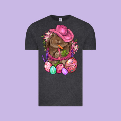 Cowboy Rabbit Easter Vintage Tee Designed By Bundleandbundleshop
