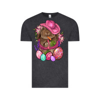 Vintage Black Cowboy Rabbit Easter Vintage Tee - BundleAndBundleShop