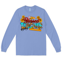 Colony Blue blessed teacher Long Sleeve Tee - RanaPortraitStore