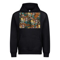 Black easter pattern Urban Hoodie - CowhideDigitalArt