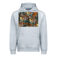 Heather Grey easter pattern Urban Hoodie - CowhideDigitalArt