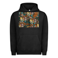 Pigment Black easter pattern Urban Hoodie - CowhideDigitalArt