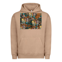 Pigment Burro easter pattern Urban Hoodie - CowhideDigitalArt