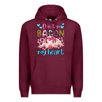 Burgundy don't go bacon my heart olivia Premium Hoodie - OliviaCreatesArt