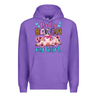 Purple don't go bacon my heart olivia Premium Hoodie - OliviaCreatesArt