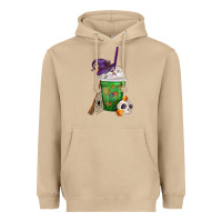 Mushroom Halloween Spooky Pumpkins Frappe Heavyweight Hoodie - FaDigitalArtStudio