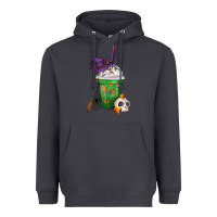 Smoke Halloween Spooky Pumpkins Frappe Heavyweight Hoodie - FaDigitalArtStudio