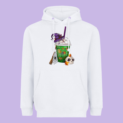 Halloween Spooky Pumpkins Frappe Heavyweight Hoodie Designed By Fadigitalartstudio
