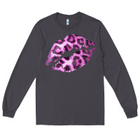 Pink Leopard Lips Long Sleeve Tee | Teevron