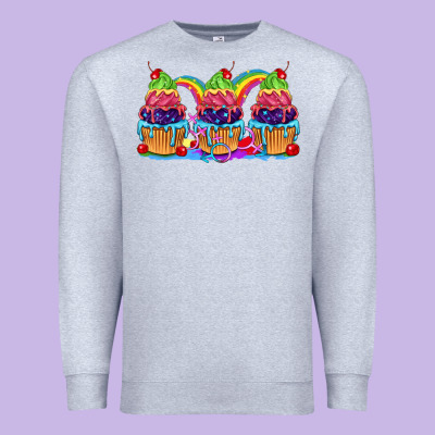 Pride Cupcake Premium Sweatshirt Designed By Fadigitalartstudio