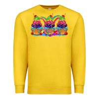 Lemon Pride cupcake Premium Sweatshirt - FaDigitalArtStudio