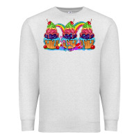 Oatmeal Heather Pride cupcake Premium Sweatshirt - FaDigitalArtStudio