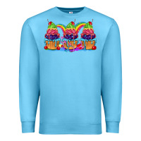Ocean Blue Pride cupcake Premium Sweatshirt - FaDigitalArtStudio