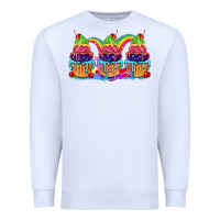 White Pride cupcake Premium Sweatshirt - FaDigitalArtStudio