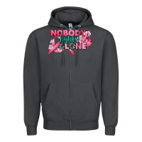 Smoke nobody fights alone cancer awareness Zipper Hoodie - CowGirlArtShop