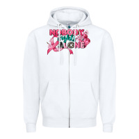 White nobody fights alone cancer awareness Zipper Hoodie - CowGirlArtShop