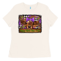 Bone happy mardi gras y'all cow Ladies Tee - Jasminsmagicworld