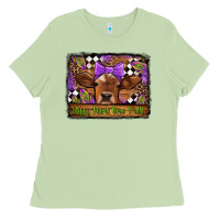 Matcha happy mardi gras y'all cow Ladies Tee - Jasminsmagicworld