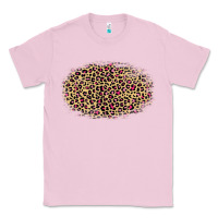 Bubblegum Pink Leopard Pattern Classic Tee - RanaPortraitStore