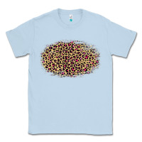 Dusty Blue Leopard Pattern Classic Tee - RanaPortraitStore