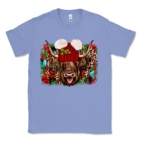 Colony Blue highland cow christmas Classic Tee - JahusDesignShop