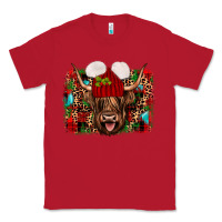 Red highland cow christmas Classic Tee - JahusDesignShop