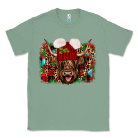 Sage highland cow christmas Classic Tee - JahusDesignShop