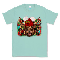 Seafoam highland cow christmas Classic Tee - JahusDesignShop