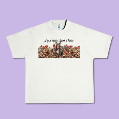 Life Is Better With A Pittie Urban Heavy Tee Designed By Jahusdesignshop