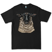 Black Suffolk Sheep Head Premium Tee - LillyAllenDesigns