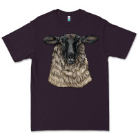 Plum Suffolk Sheep Head Premium Tee - LillyAllenDesigns