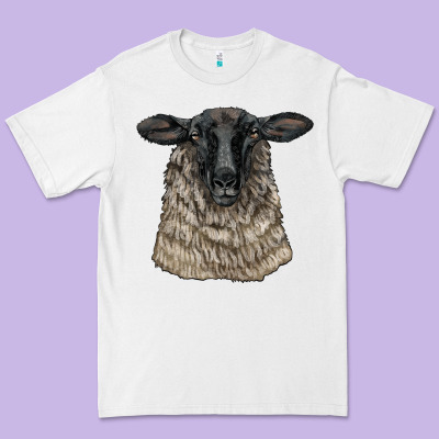 Suffolk Sheep Head Premium Tee Designed By Lillyallendesigns