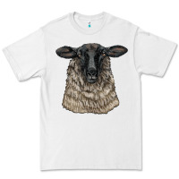 White Suffolk Sheep Head Premium Tee - LillyAllenDesigns